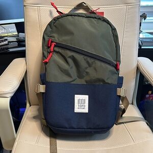 Topo Designs Standard Pack Backpack - Olive and Navy